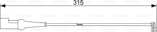 BOSCH 1 987 473 549 - Contatto segnalazione, Usura past. freno / mat. d'attrito autozon.pro