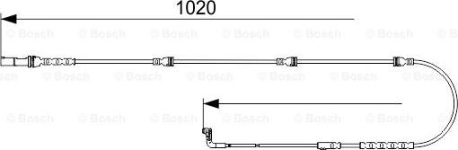 BOSCH 1 987 473 541 - Contatto segnalazione, Usura past. freno / mat. d'attrito autozon.pro