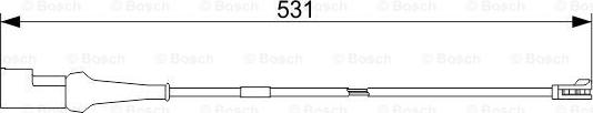 BOSCH 1 987 473 551 - Contatto segnalazione, Usura past. freno / mat. d'attrito autozon.pro