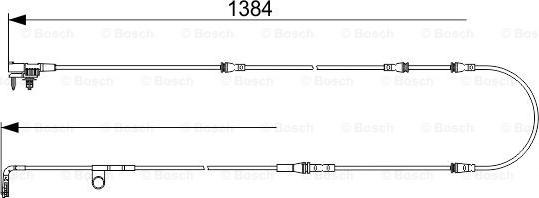 BOSCH 1 987 473 565 - Contatto segnalazione, Usura past. freno / mat. d'attrito autozon.pro