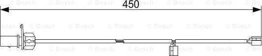 BOSCH 1 987 473 566 - Contatto segnalazione, Usura past. freno / mat. d'attrito autozon.pro