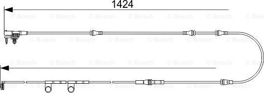 BOSCH 1 987 473 563 - Contatto segnalazione, Usura past. freno / mat. d'attrito autozon.pro