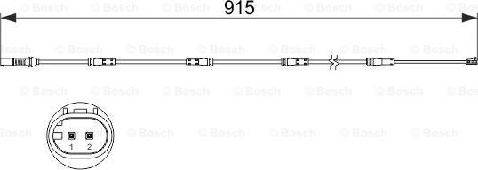 BOSCH 1 987 473 509 - Contatto segnalazione, Usura past. freno / mat. d'attrito autozon.pro