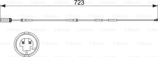 BOSCH 1 987 473 514 - Contatto segnalazione, Usura past. freno / mat. d'attrito autozon.pro