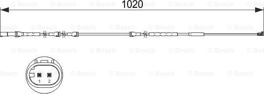 BOSCH 1 987 473 510 - Contatto segnalazione, Usura past. freno / mat. d'attrito autozon.pro