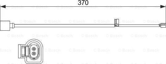 BOSCH 1 987 473 534 - Contatto segnalazione, Usura past. freno / mat. d'attrito autozon.pro