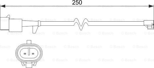 BOSCH 1 987 473 536 - Contatto segnalazione, Usura past. freno / mat. d'attrito autozon.pro