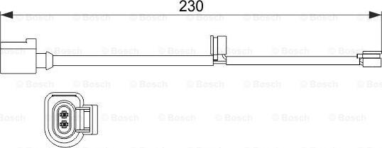 BOSCH 1 987 473 531 - Contatto segnalazione, Usura past. freno / mat. d'attrito autozon.pro