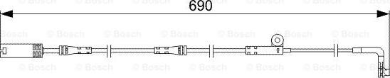 BOSCH 1 987 473 046 - Contatto segnalazione, Usura past. freno / mat. d'attrito autozon.pro