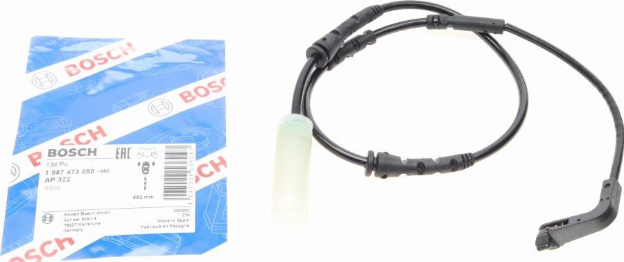 BOSCH 1 987 473 050 - Contatto segnalazione, Usura past. freno / mat. d'attrito autozon.pro