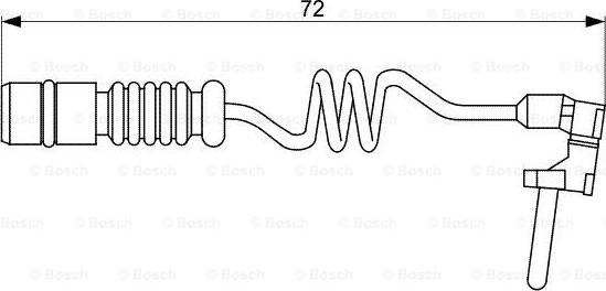 BOSCH 1 987 473 057 - Contatto segnalazione, Usura past. freno / mat. d'attrito autozon.pro