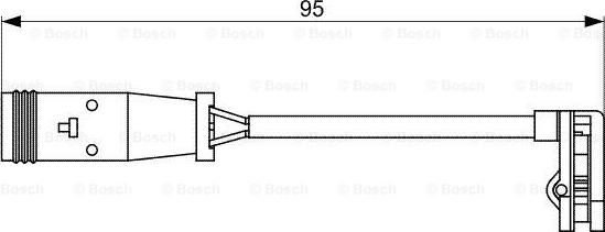 BOSCH 1 987 473 036 - Contatto segnalazione, Usura past. freno / mat. d'attrito autozon.pro