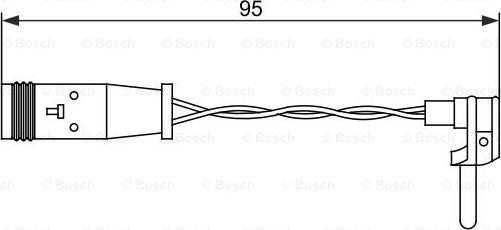 BOSCH 1 987 473 070 - Contatto segnalazione, Usura past. freno / mat. d'attrito autozon.pro