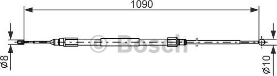 BOSCH 1 987 477 949 - Cavo comando, Freno stazionamento autozon.pro