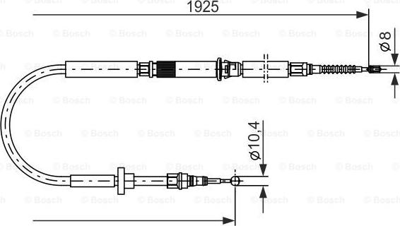 BOSCH 1 987 477 959 - Cavo comando, Freno stazionamento autozon.pro