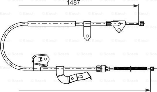 BOSCH 1 987 477 952 - Cavo comando, Freno stazionamento autozon.pro