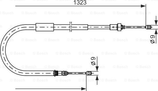 BOSCH 1 987 477 964 - Cavo comando, Freno stazionamento autozon.pro