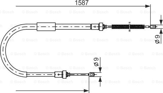 BOSCH 1 987 477 965 - Cavo comando, Freno stazionamento autozon.pro