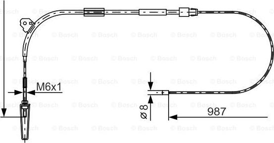 BOSCH 1 987 477 960 - Cavo comando, Freno stazionamento autozon.pro