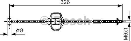 BOSCH 1 987 477 929 - Cavo comando, Freno stazionamento autozon.pro