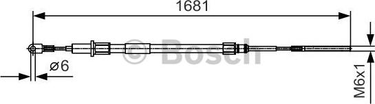 BOSCH 1 987 477 924 - Cavo comando, Freno stazionamento autozon.pro