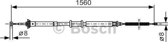 BOSCH 1 987 477 925 - Cavo comando, Freno stazionamento autozon.pro