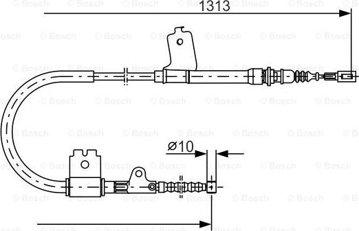 BOSCH 1 987 477 404 - Cavo comando, Freno stazionamento autozon.pro