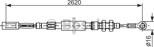 BOSCH 1 987 477 421 - Cavo comando, Freno stazionamento autozon.pro