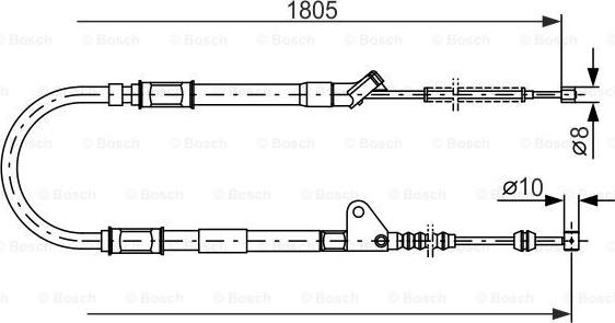 BOSCH 1 987 477 546 - Cavo comando, Freno stazionamento autozon.pro