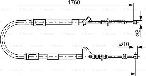 BOSCH 1 987 477 541 - Cavo comando, Freno stazionamento autozon.pro