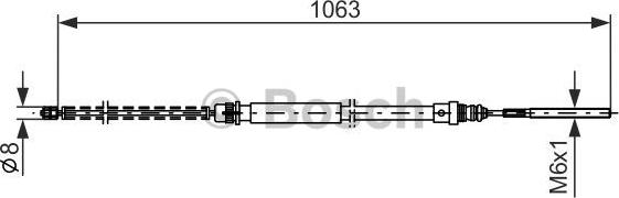 BOSCH 1 987 477 568 - Cavo comando, Freno stazionamento autozon.pro