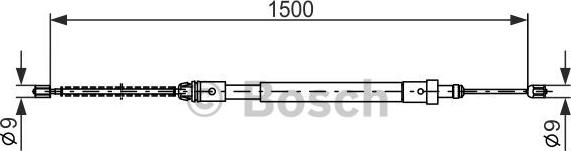 BOSCH 1 987 477 581 - Cavo comando, Freno stazionamento autozon.pro