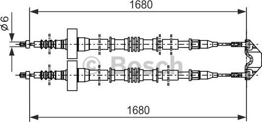 BOSCH 1 987 477 528 - Cavo comando, Freno stazionamento autozon.pro