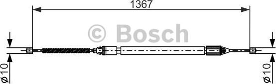 BOSCH 1 987 477 640 - Cavo comando, Freno stazionamento autozon.pro