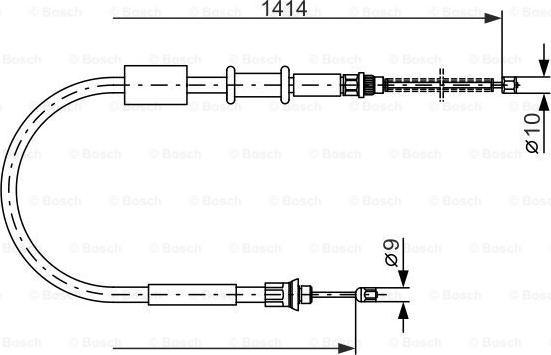 BOSCH 1 987 477 655 - Cavo comando, Freno stazionamento autozon.pro