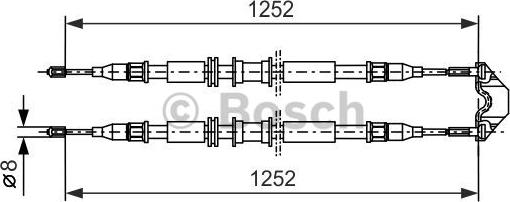 BOSCH 1 987 477 668 - Cavo comando, Freno stazionamento autozon.pro