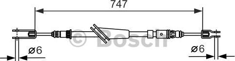 BOSCH 1 987 477 662 - Cavo comando, Freno stazionamento autozon.pro