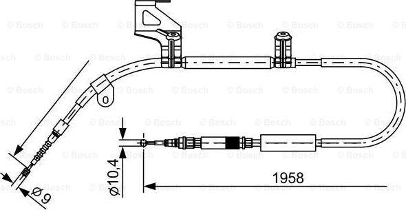 BOSCH 1 987 477 603 - Cavo comando, Freno stazionamento autozon.pro