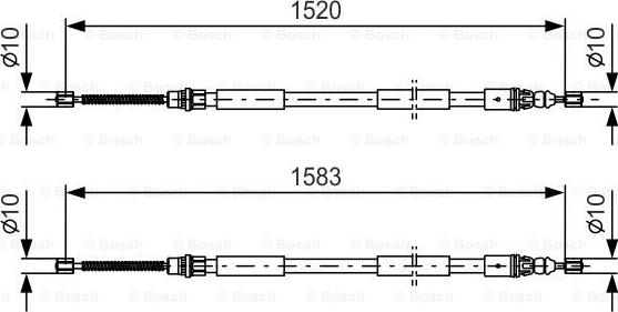 BOSCH 1 987 477 616 - Cavo comando, Freno stazionamento autozon.pro