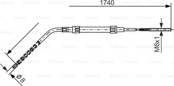 BOSCH 1 987 477 689 - Cavo comando, Freno stazionamento autozon.pro