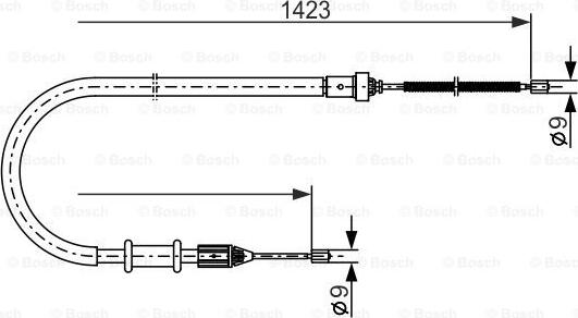 BOSCH 1 987 477 632 - Cavo comando, Freno stazionamento autozon.pro