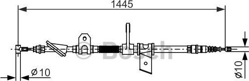 BOSCH 1 987 477 624 - Cavo comando, Freno stazionamento autozon.pro