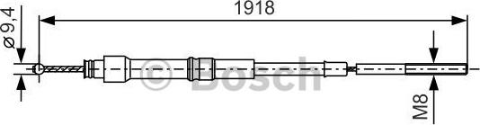 BOSCH 1 987 477 157 - Cavo comando, Freno stazionamento autozon.pro