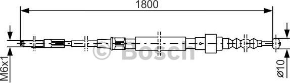 BOSCH 1 987 477 165 - Cavo comando, Freno stazionamento autozon.pro