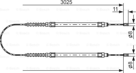 BOSCH 1 987 477 113 - Cavo comando, Freno stazionamento autozon.pro