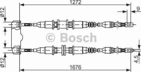 Parts-Mall PTC-042 - Cavo comando, Freno stazionamento autozon.pro