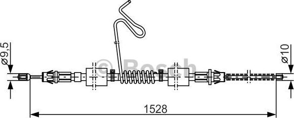 BOSCH 1 987 477 178 - Cavo comando, Freno stazionamento autozon.pro