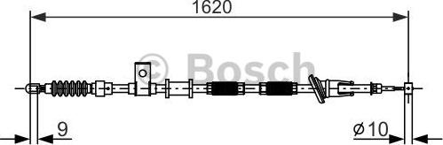 BOSCH 1 987 477 894 - Cavo comando, Freno stazionamento autozon.pro