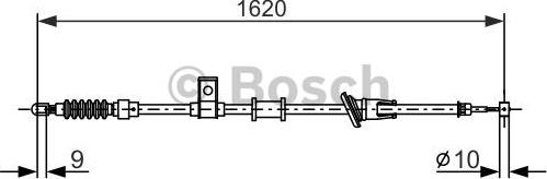 BOSCH 1 987 477 893 - Cavo comando, Freno stazionamento autozon.pro