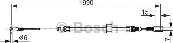 BOSCH 1 987 477 854 - Cavo comando, Freno stazionamento autozon.pro